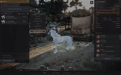 bdo mythical horse stats.